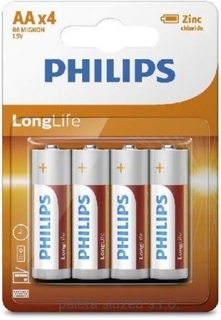 PHILIPS R6L4B/10 Long Life AA / 4