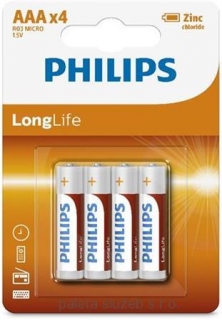 PHILIPS R03L4B/10 Long Life AAA / 4